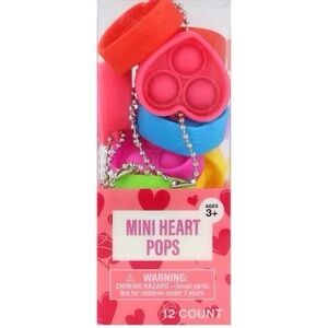 Mini Heart Pops Fidget Toy Set - Multicolor